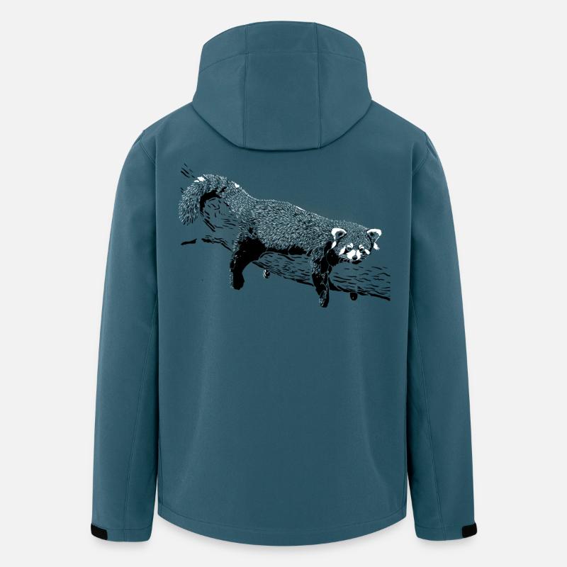 Lazy Red Panda - Men’s Recycled Softshell Jacket by Stanley/Stella - stargazer