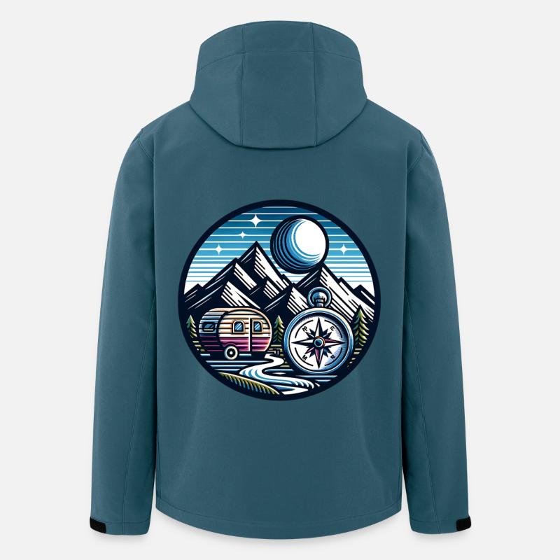 Camping Compass - Men’s Recycled Softshell Jacket by Stanley/Stella - stargazer