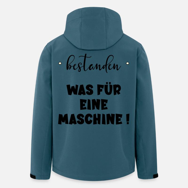 Abschluss Bestanden - Maschine - Recycelte Männer Softshell-Jacke von Stanley/Stella - Dunkles Petrol