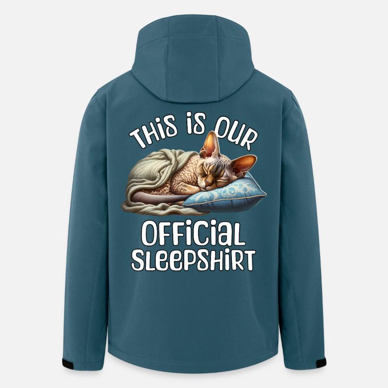 Devon Rex Schlafshirt - Recycelte Männer Softshell-Jacke von Stanley/Stella - Dunkles Petrol