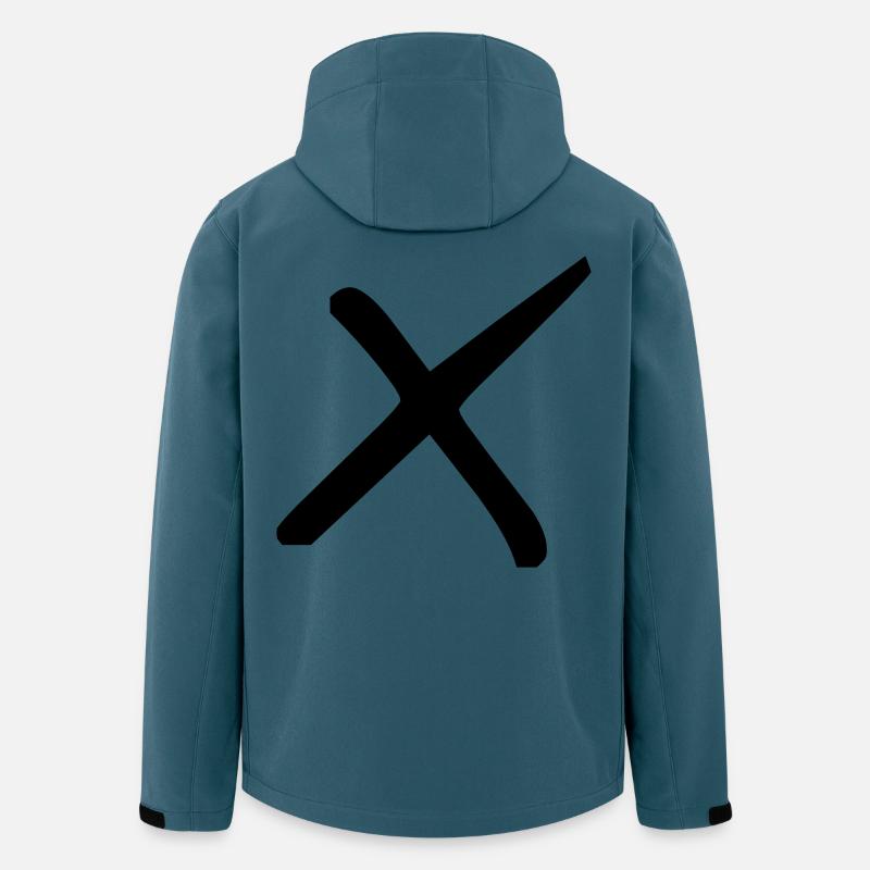 Stilvolles Kreuz - Recycelte Männer Softshell-Jacke von Stanley/Stella - Dunkles Petrol