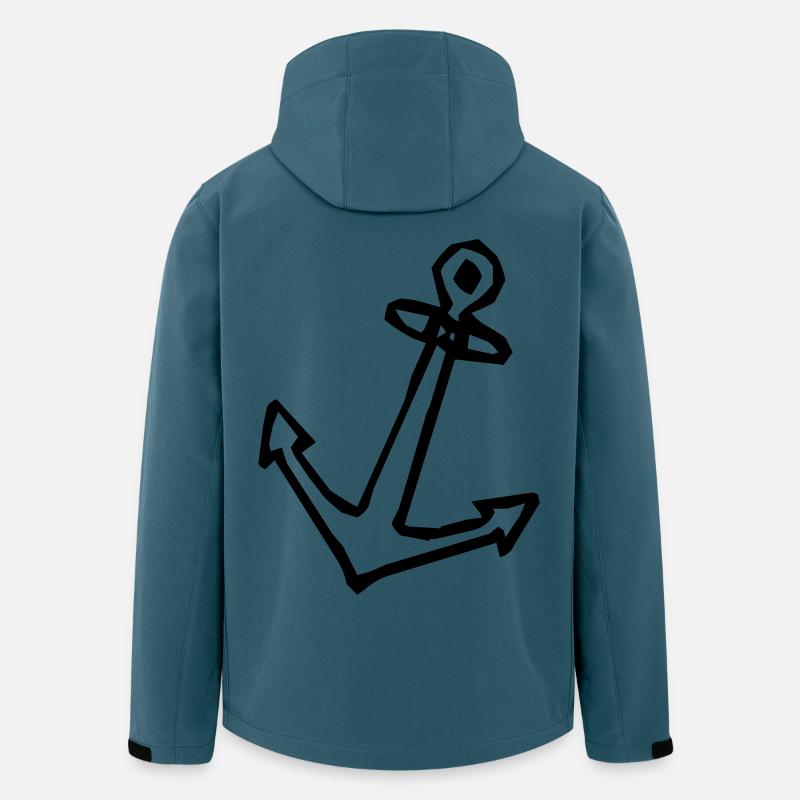 Anker - Recycelte Männer Softshell-Jacke von Stanley/Stella - Dunkles Petrol