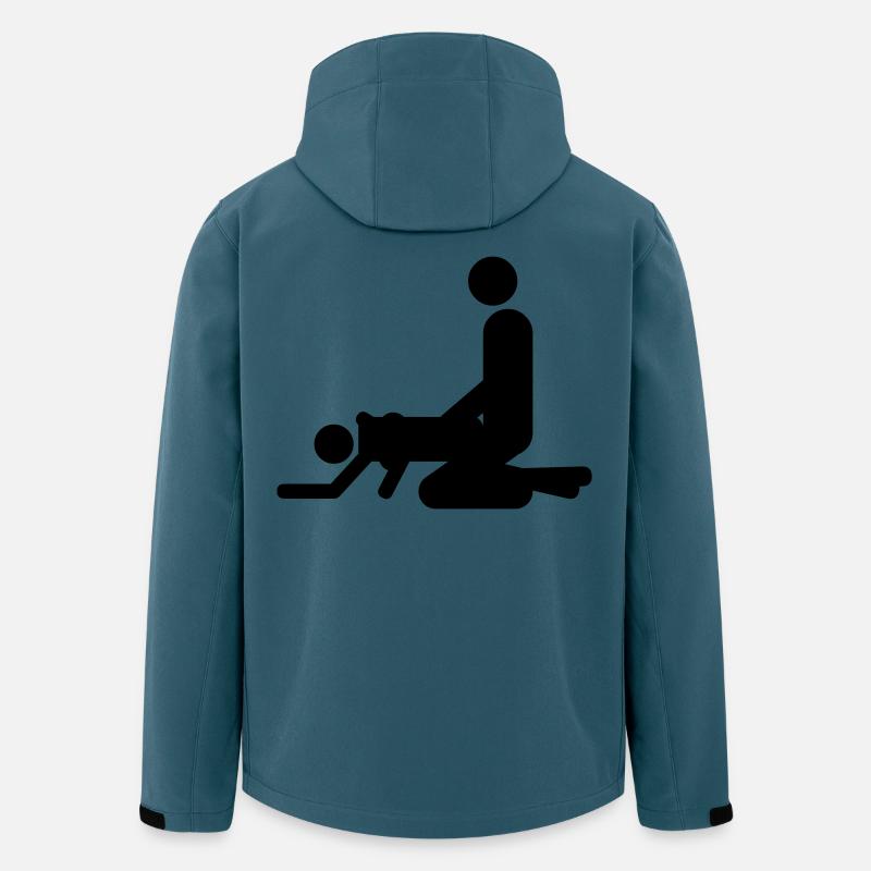 von hinten - Recycelte Männer Softshell-Jacke von Stanley/Stella - Dunkles Petrol