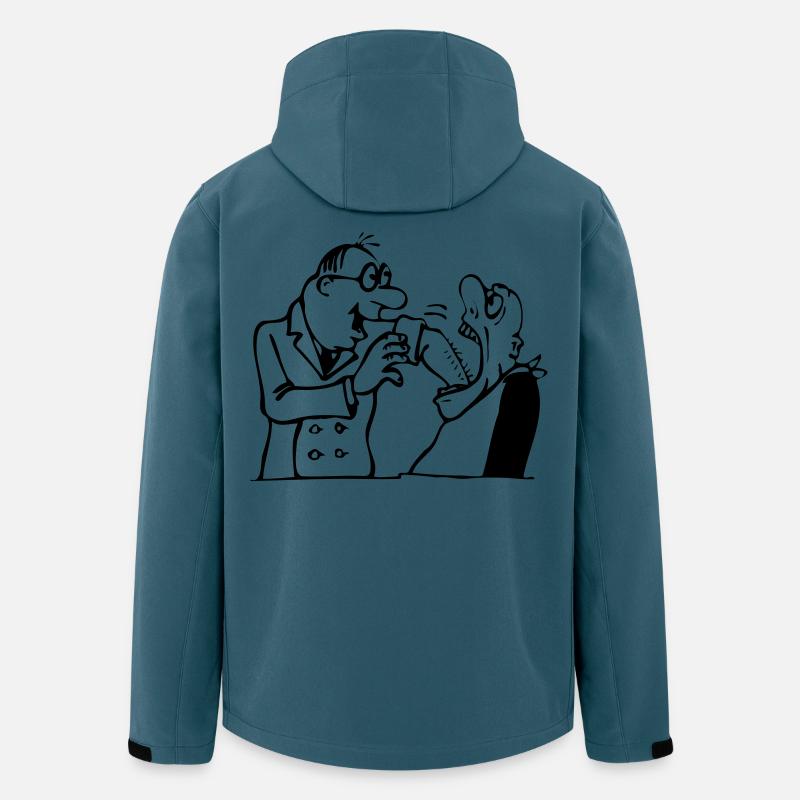 Brutaler Zahnarzt - Recycelte Männer Softshell-Jacke von Stanley/Stella - Dunkles Petrol