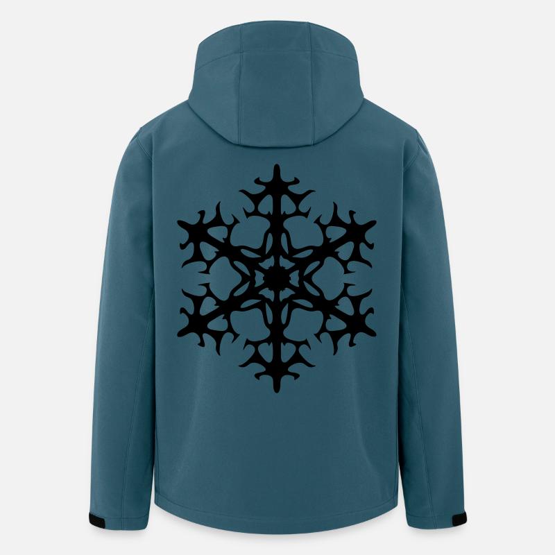 Schneestern - Recycelte Männer Softshell-Jacke von Stanley/Stella - Dunkles Petrol