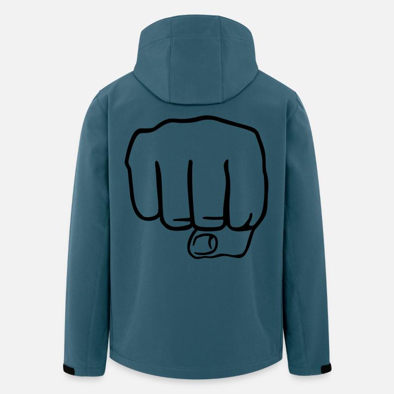 Faust - Recycelte Männer Softshell-Jacke von Stanley/Stella - Dunkles Petrol