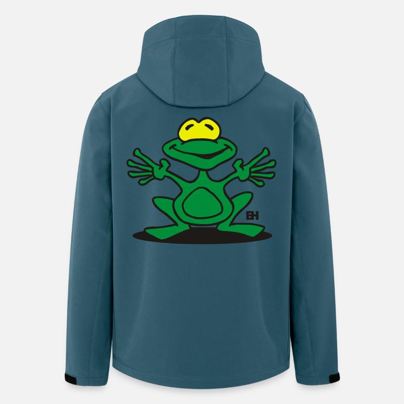 Frosch - Recycelte Männer Softshell-Jacke von Stanley/Stella - Dunkles Petrol