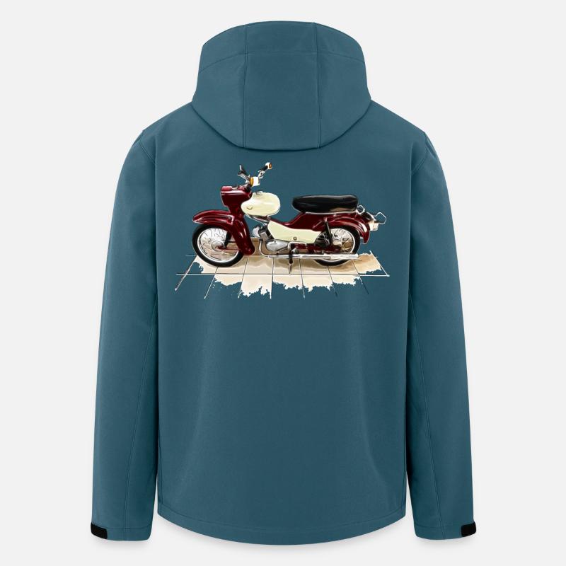 Simson - Star - Recycelte Männer Softshell-Jacke von Stanley/Stella - Dunkles Petrol