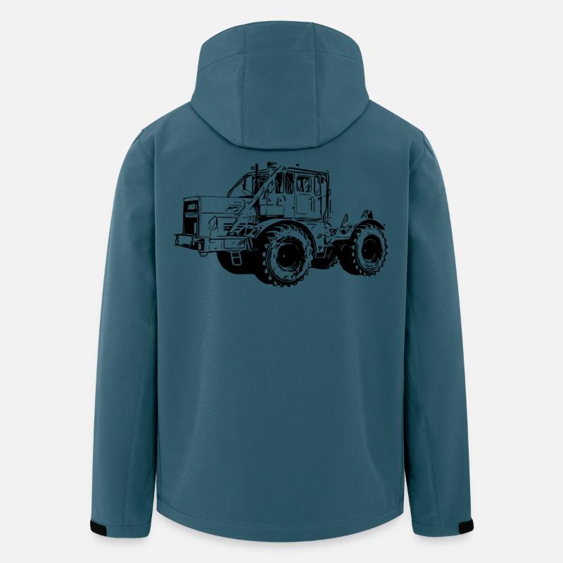 Kraftmaschine K700 Traktor - Recycelte Männer Softshell-Jacke von Stanley/Stella - Dunkles Petrol