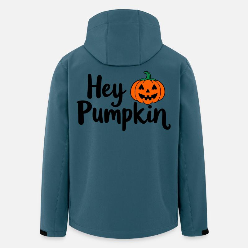 Hey Pumpkin Halloween-Spruch - Recycelte Männer Softshell-Jacke von Stanley/Stella - Dunkles Petrol
