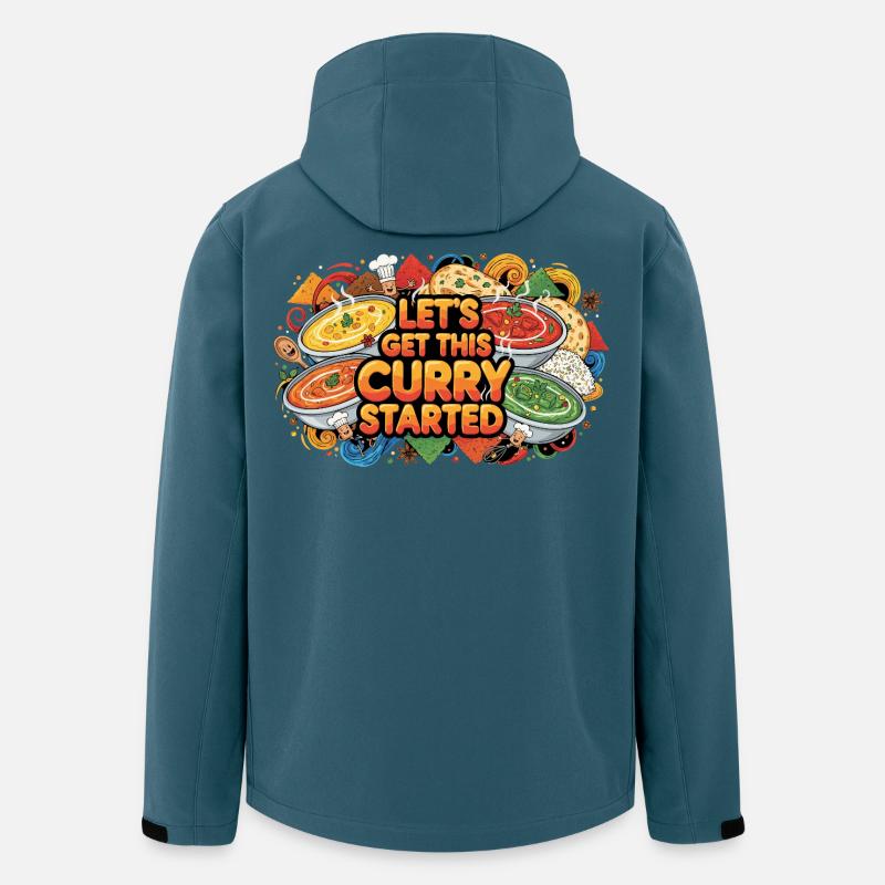 Let's get Curry started - Recycelte Männer Softshell-Jacke von Stanley/Stella - Dunkles Petrol