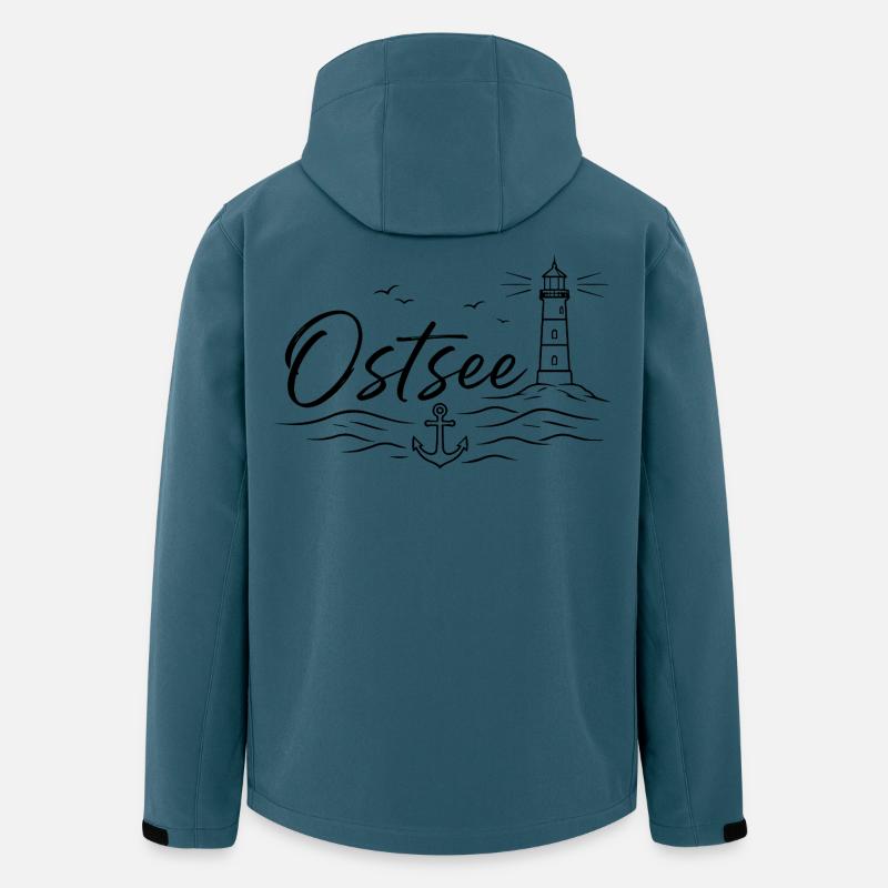 Ostsee - Recycelte Männer Softshell-Jacke von Stanley/Stella - Dunkles Petrol