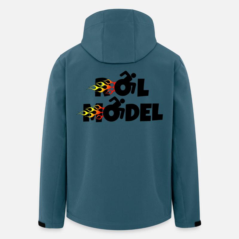 Jeder Rollstuhlfahrer ist ein Vorbild * - Recycelte Männer Softshell-Jacke von Stanley/Stella - Dunkles Petrol