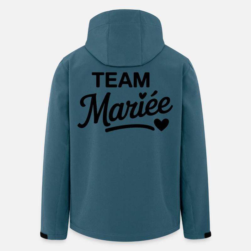 Team Braut gestaltet eleganten Junggesellenabschied - Recycelte Männer Softshell-Jacke von Stanley/Stella - Dunkles Petrol