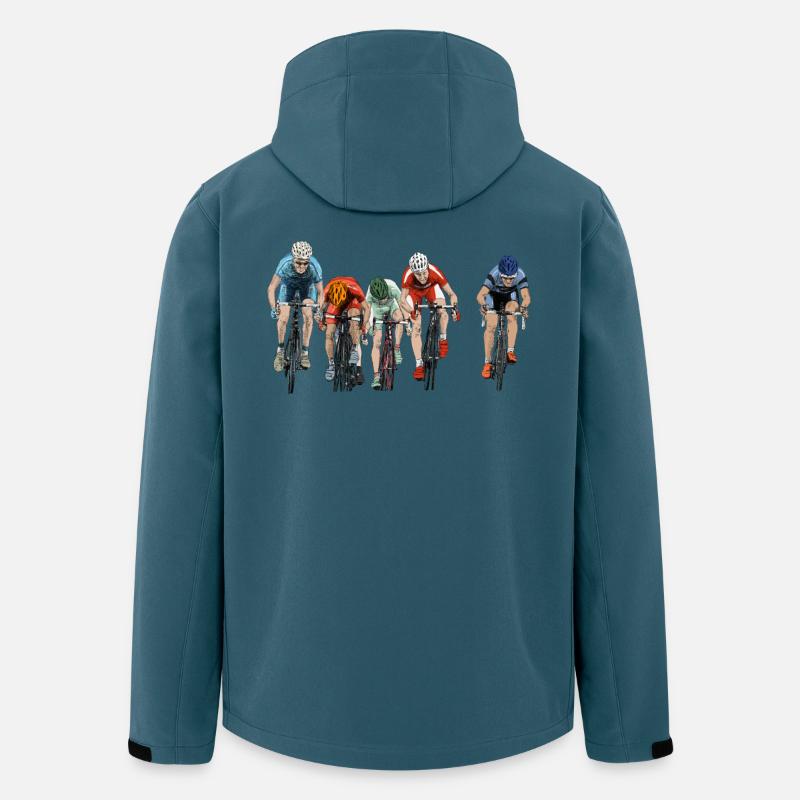 Rennen - Recycelte Männer Softshell-Jacke von Stanley/Stella - Dunkles Petrol