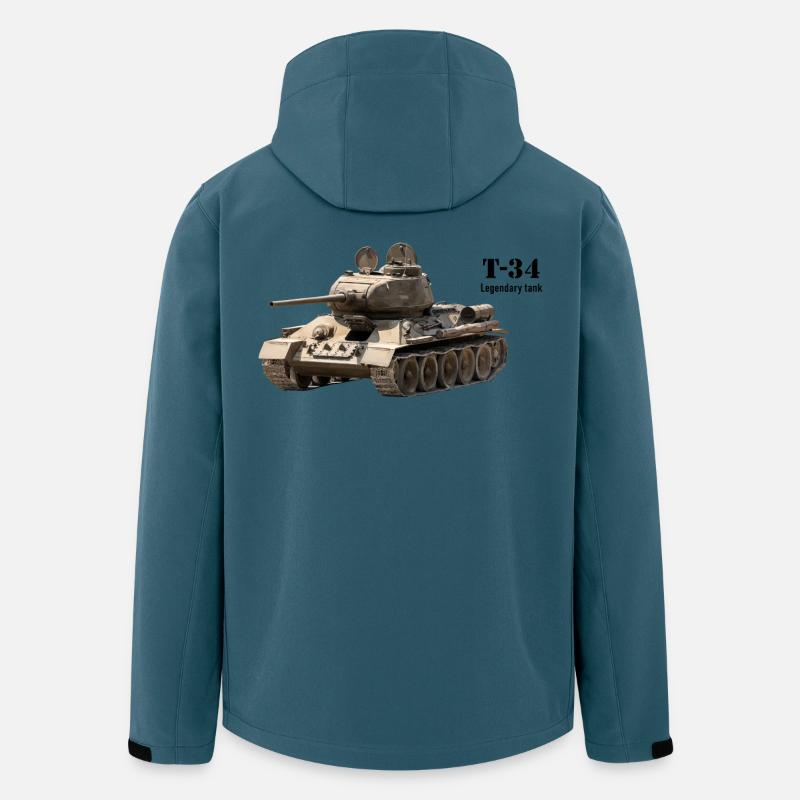 Panzer - Recycelte Männer Softshell-Jacke von Stanley/Stella - Dunkles Petrol