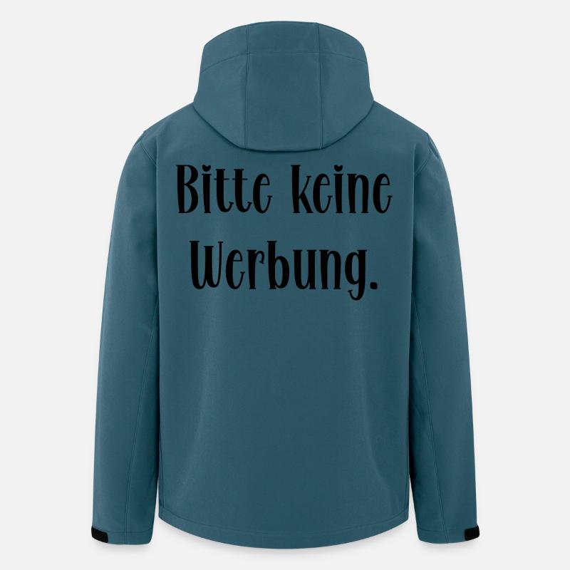 Bitte keine Werbung - Recycelte Männer Softshell-Jacke von Stanley/Stella - Dunkles Petrol