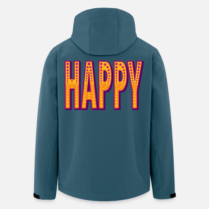 Fröhlicher Zirkusstil - Recycelte Männer Softshell-Jacke von Stanley/Stella - Dunkles Petrol