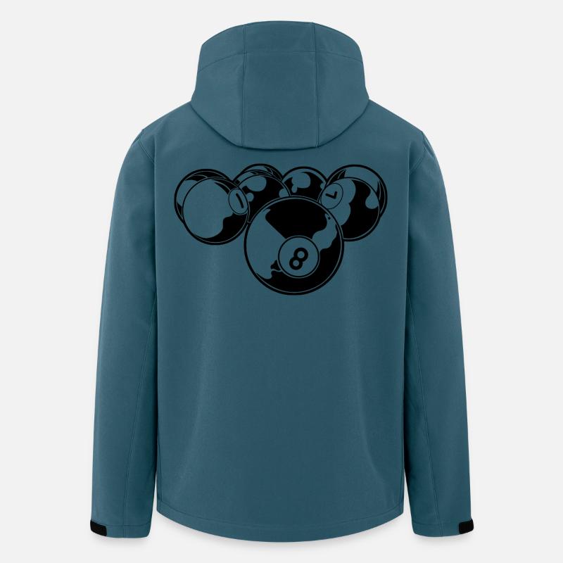 Billard - Recycelte Männer Softshell-Jacke von Stanley/Stella - Dunkles Petrol