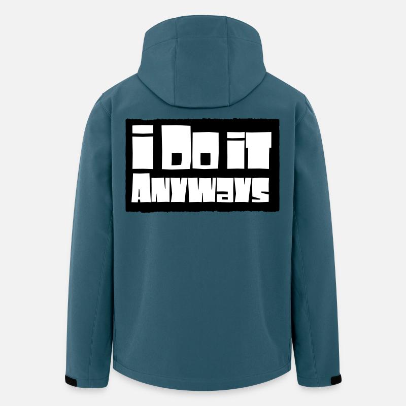 i do it anyways - Recycelte Männer Softshell-Jacke von Stanley/Stella - Dunkles Petrol