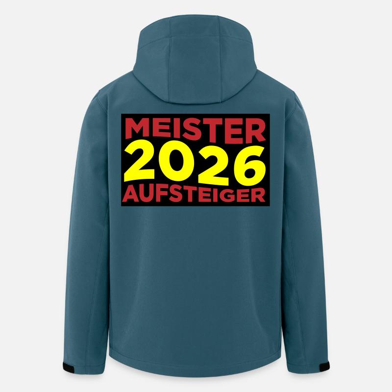 Meister und Aufsteiger 2026 - Recycelte Männer Softshell-Jacke von Stanley/Stella - Dunkles Petrol