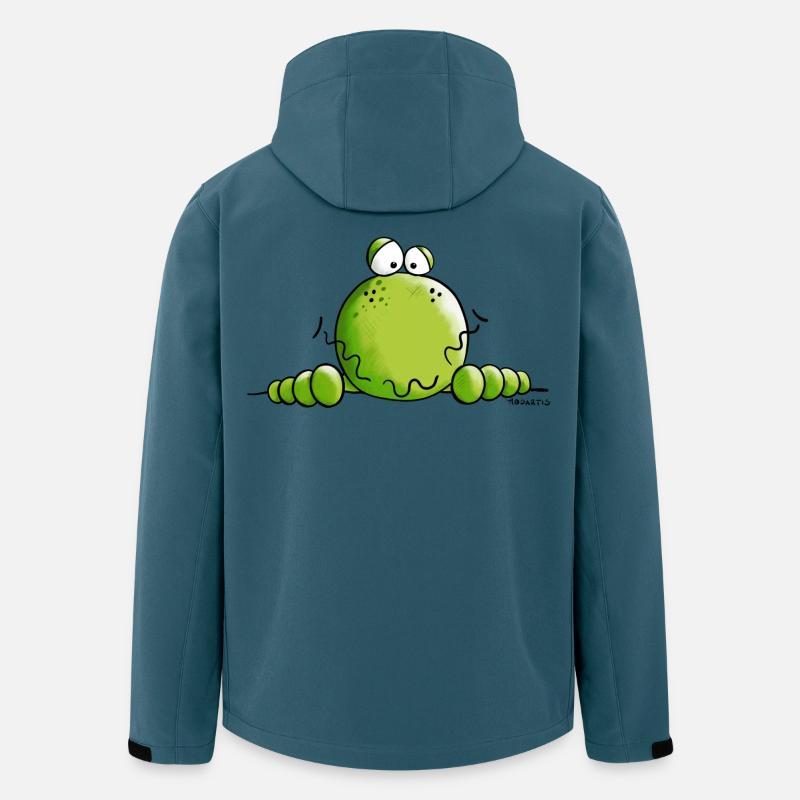 Neugieriger Frosch - Recycelte Männer Softshell-Jacke von Stanley/Stella - Dunkles Petrol