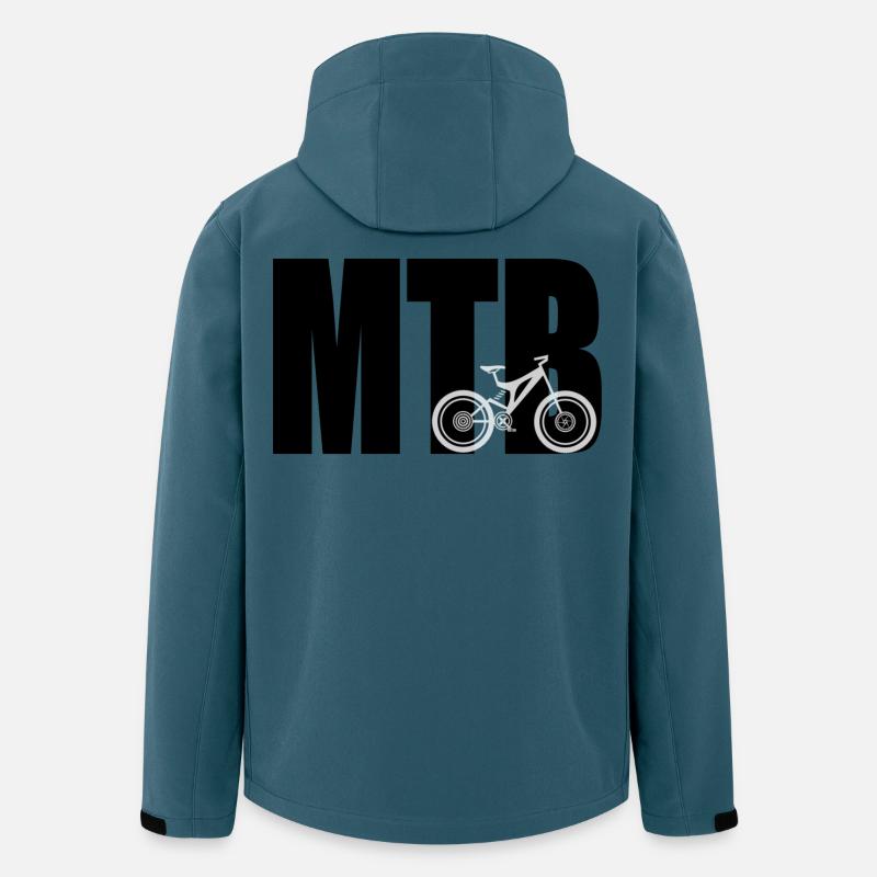 MTB - Recycelte Männer Softshell-Jacke von Stanley/Stella - Dunkles Petrol