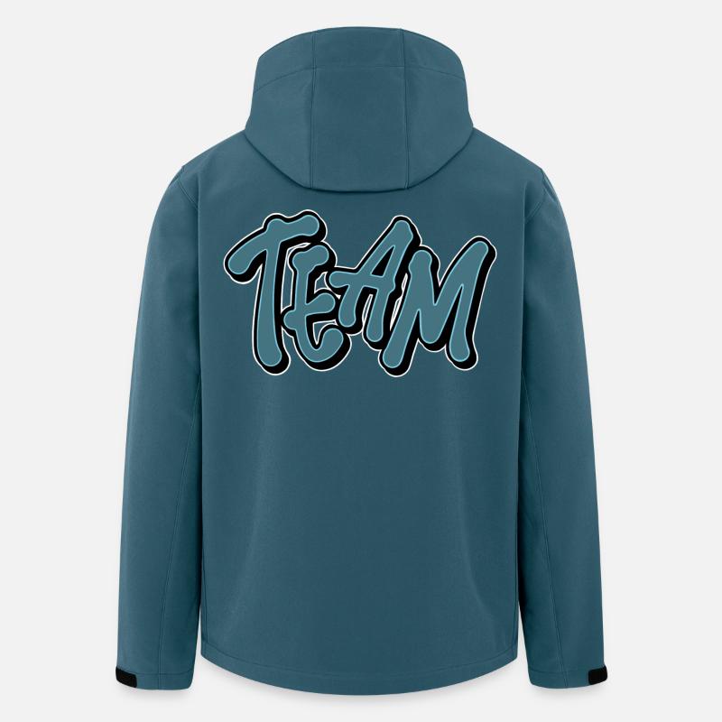 Team - Recycelte Männer Softshell-Jacke von Stanley/Stella - Dunkles Petrol