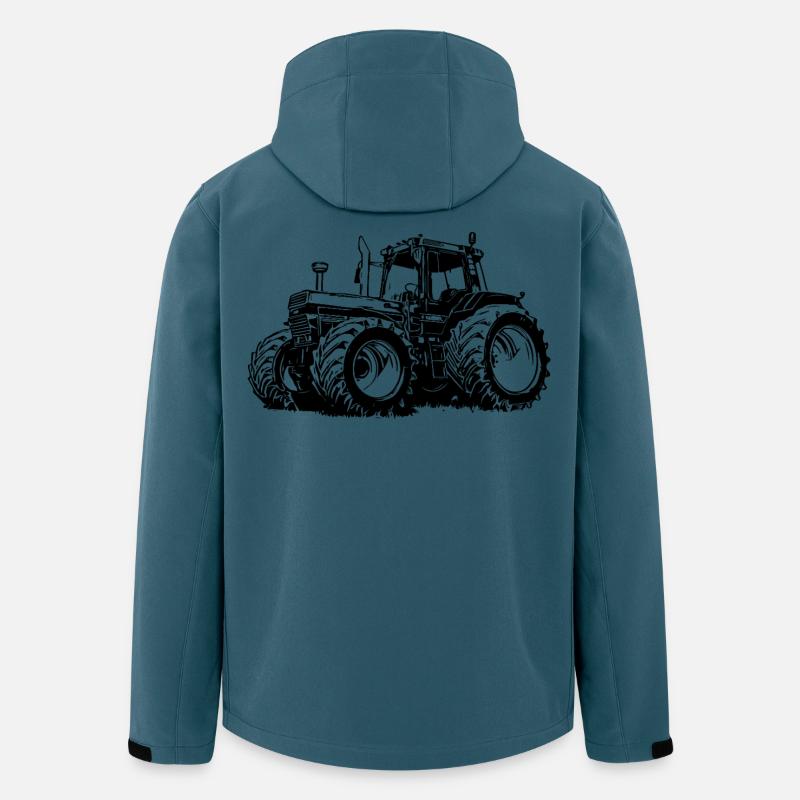 Powerful tractor silhouette - Men’s Recycled Softshell Jacket by Stanley/Stella - stargazer