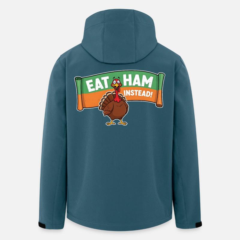 Eat Bacon – Thanksgiving Turkey - Men’s Recycled Softshell Jacket by Stanley/Stella - stargazer