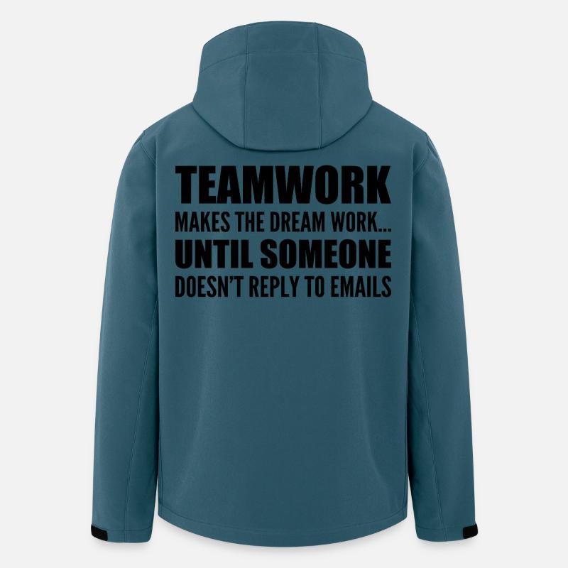 Teamwork... without email response - Men’s Recycled Softshell Jacket by Stanley/Stella - stargazer