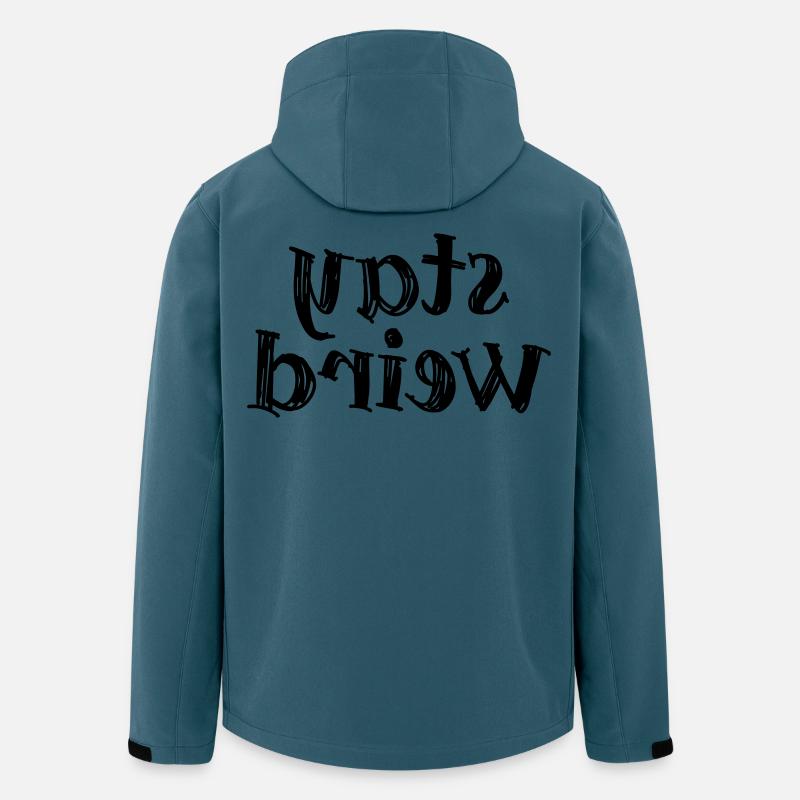 Stay weird - Recycelte Männer Softshell-Jacke von Stanley/Stella - Dunkles Petrol