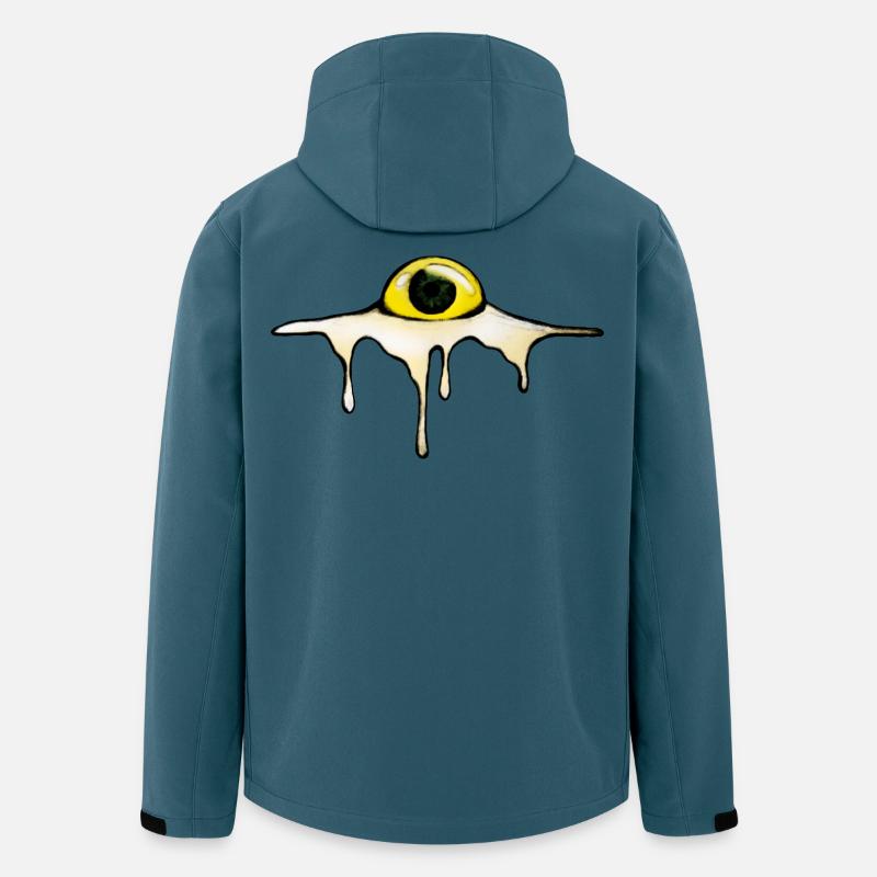 Fried Eye – Sunny Side Creepy - Recycelte Männer Softshell-Jacke von Stanley/Stella - Dunkles Petrol