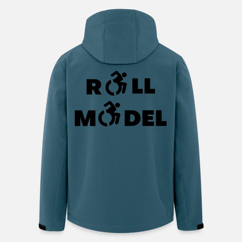 Jeder Rollstuhlfahrer ist ein Vorbild * - Recycelte Männer Softshell-Jacke von Stanley/Stella - Dunkles Petrol