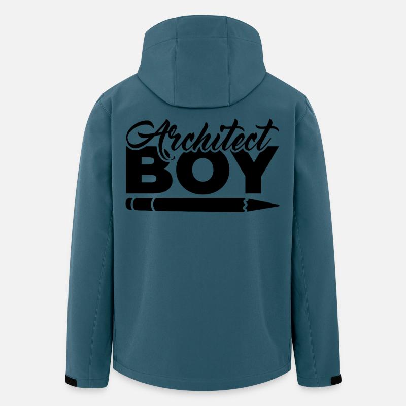 Kleiner Architekt - Recycelte Männer Softshell-Jacke von Stanley/Stella - Dunkles Petrol