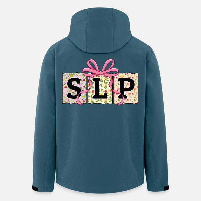 SLP Speech Language Pathology Speech Therapy - Men’s Recycled Softshell Jacket by Stanley/Stella - stargazer