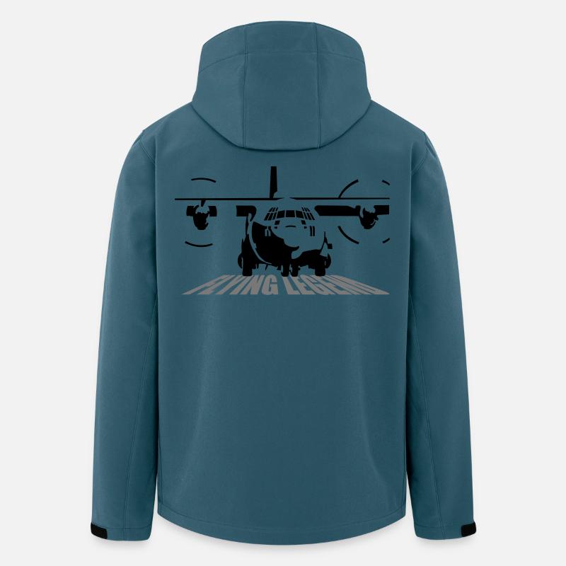 C-130 Hercules - Recycelte Männer Softshell-Jacke von Stanley/Stella - Dunkles Petrol