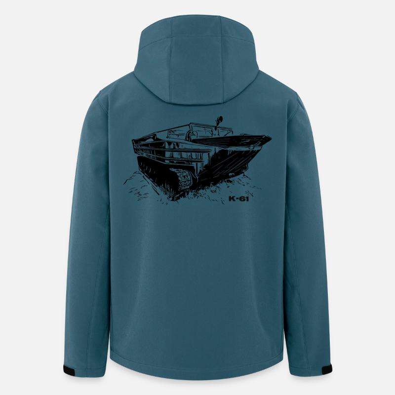 K-61 Amphibienpower - Recycelte Männer Softshell-Jacke von Stanley/Stella - Dunkles Petrol