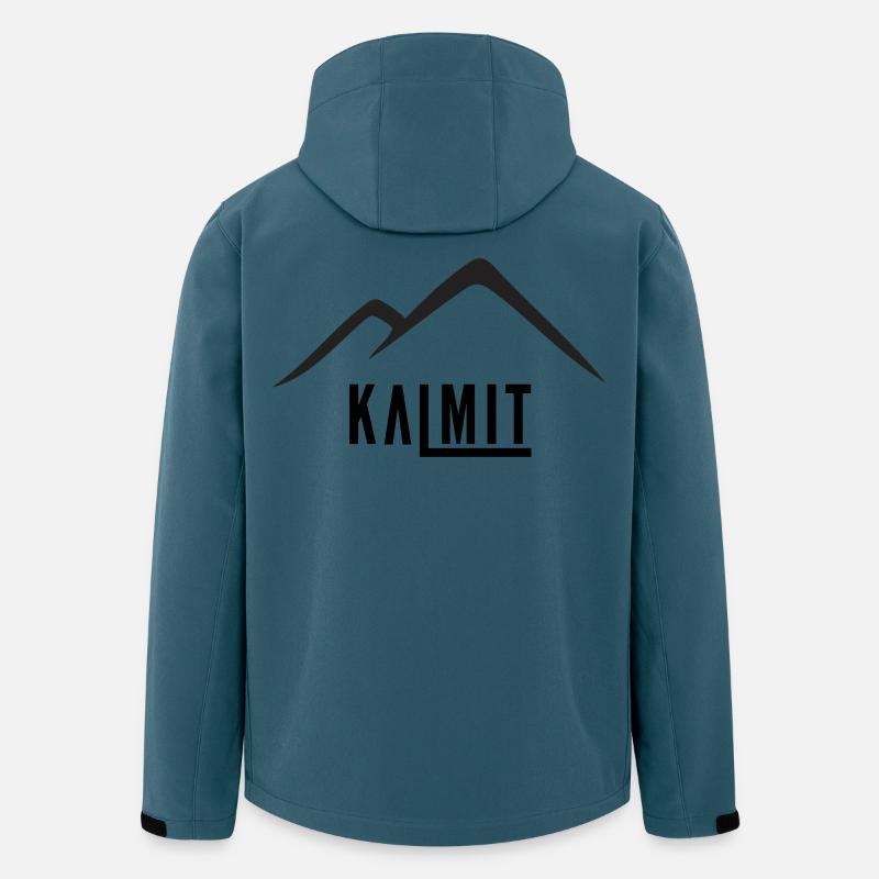 Bergsilhouette Minimaler Gipfel - Recycelte Männer Softshell-Jacke von Stanley/Stella - Dunkles Petrol