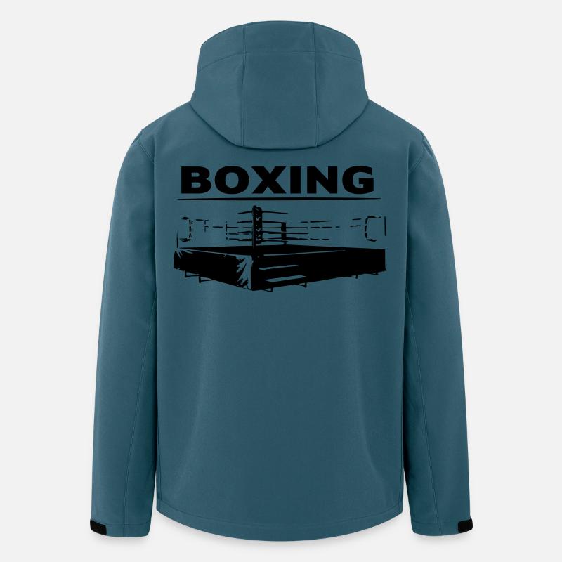 Boxing | Boxring - Recycelte Männer Softshell-Jacke von Stanley/Stella - Dunkles Petrol