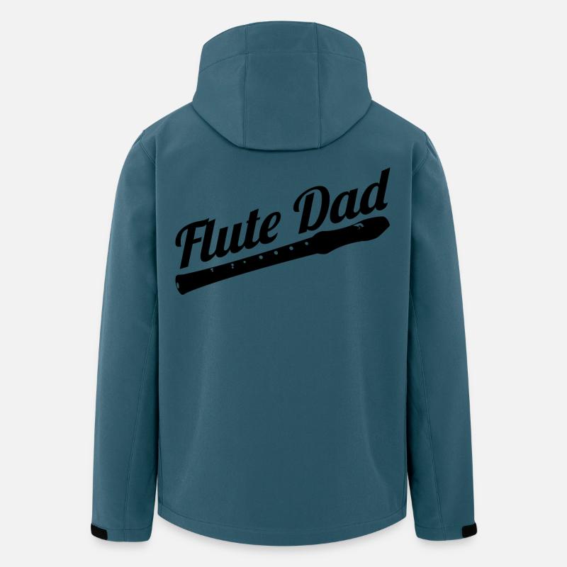 Flötenspieler Vater - Recycelte Männer Softshell-Jacke von Stanley/Stella - Dunkles Petrol