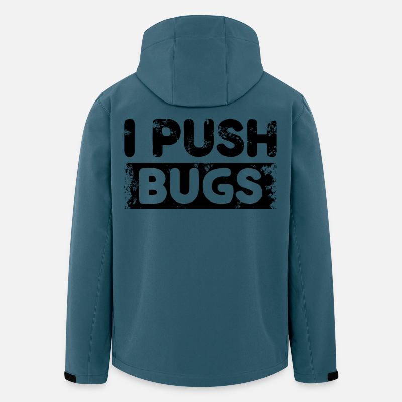 I Push Bugs - Recycelte Männer Softshell-Jacke von Stanley/Stella - Dunkles Petrol