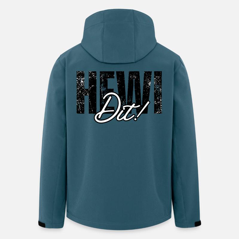 Hewi Dit! – Berliner Humor Spruch Design - Recycelte Männer Softshell-Jacke von Stanley/Stella - Dunkles Petrol
