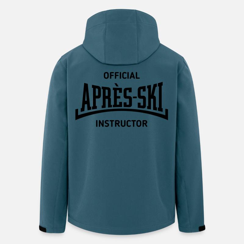 Official Après-Ski Instructor (Konkav / Black) - Recycelte Männer Softshell-Jacke von Stanley/Stella - Dunkles Petrol