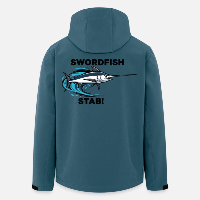 Espadon Stab Épée Mer Swordfish - Veste softshell homme en polyester recyclé Stanley/Stella - bleu pétrole foncé