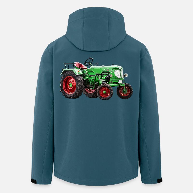 Schlepper ADN - Recycelte Männer Softshell-Jacke Discoverer von Stanley/Stella - Dunkles Petrol