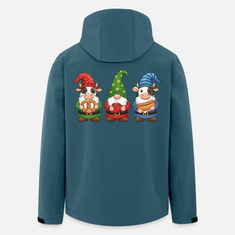 Kuh Merry Christmas Weihnachten Coole - Recycelte Männer Softshell-Jacke von Stanley/Stella - Dunkles Petrol