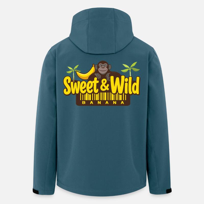 Süß und Wild - Recycelte Männer Softshell-Jacke von Stanley/Stella - Dunkles Petrol