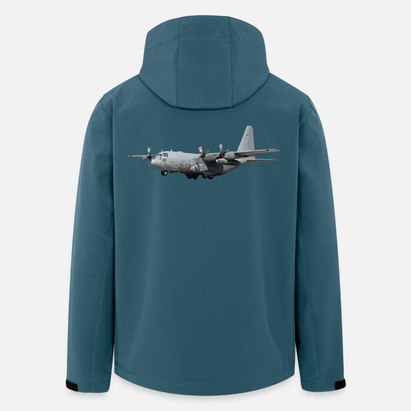 Hercules C-130 - Recycelte Männer Softshell-Jacke von Stanley/Stella - Dunkles Petrol