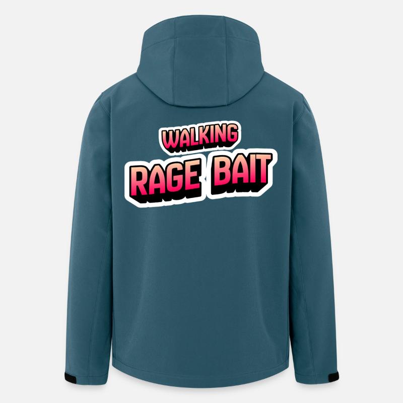 Appât de rage ambulant - Veste softshell homme en polyester recyclé Stanley/Stella - bleu pétrole foncé